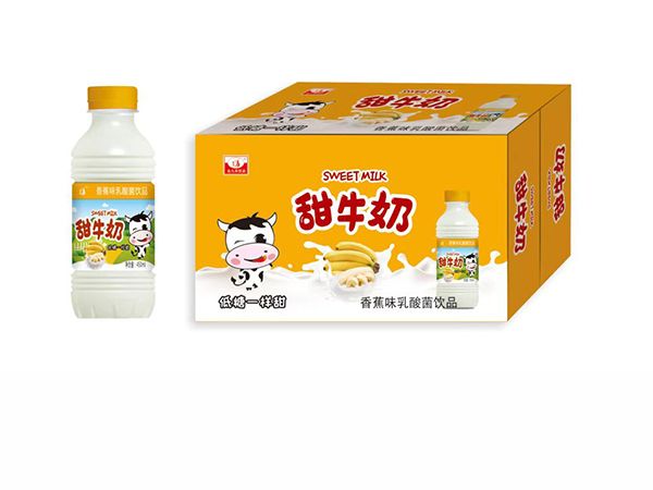 金九華飲品香蕉味甜牛奶乳酸菌飲品450mlx10瓶